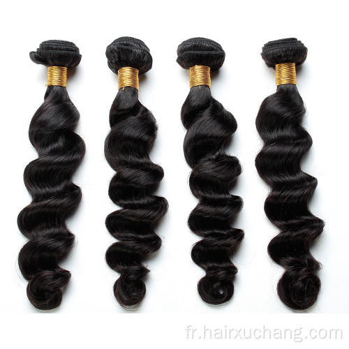Vierge en gros Virgin Malaysian 100% Human Hair Bundle Brus Vale en vrac brute Long Remy Hair Weaves Bundles
